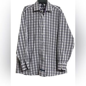 English Laundry button-down dress shirt. Size 34/35. Neck 17 Checked pattern.